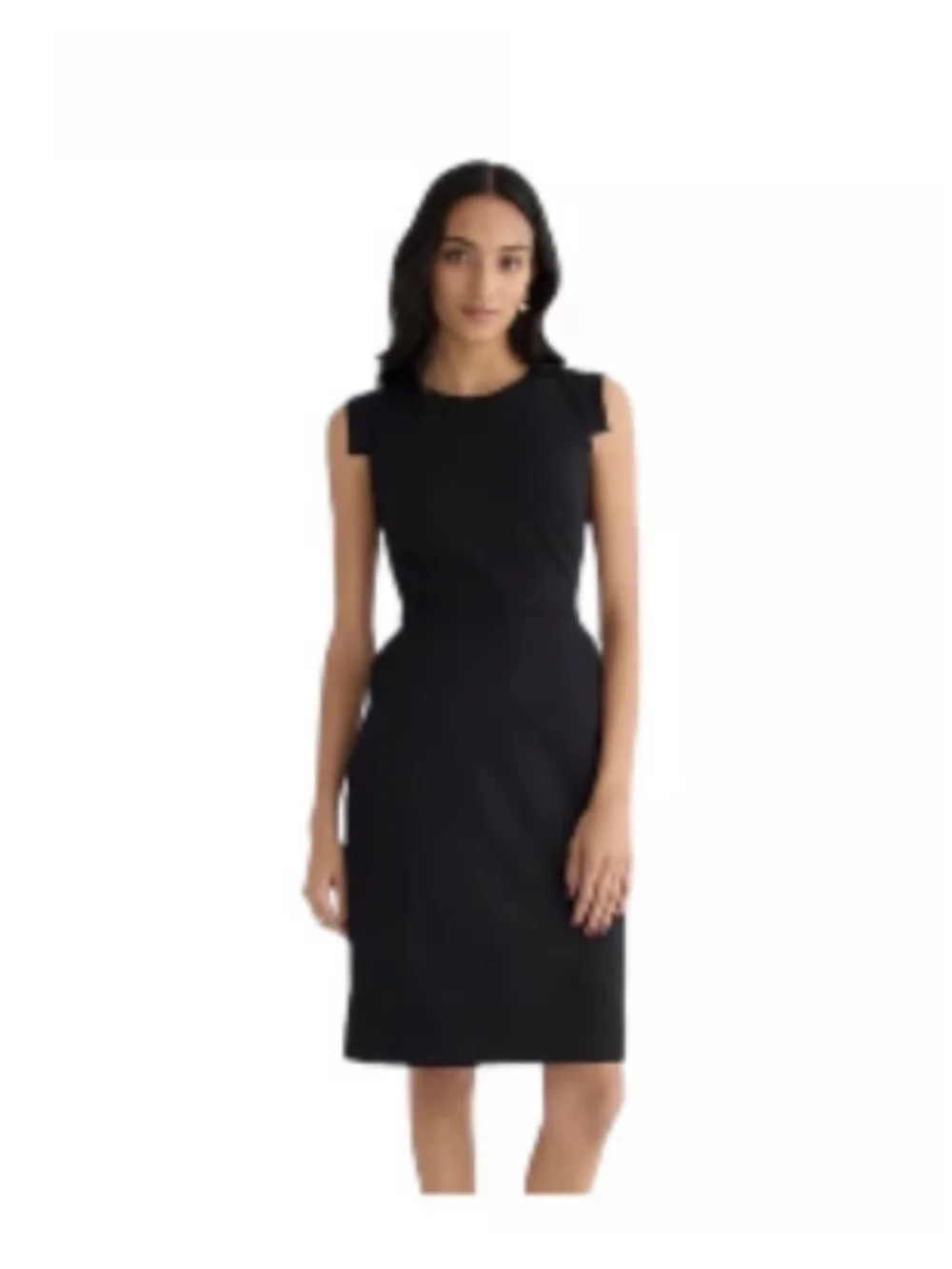 J. Crew Resume Linen Dress Black Size 10P